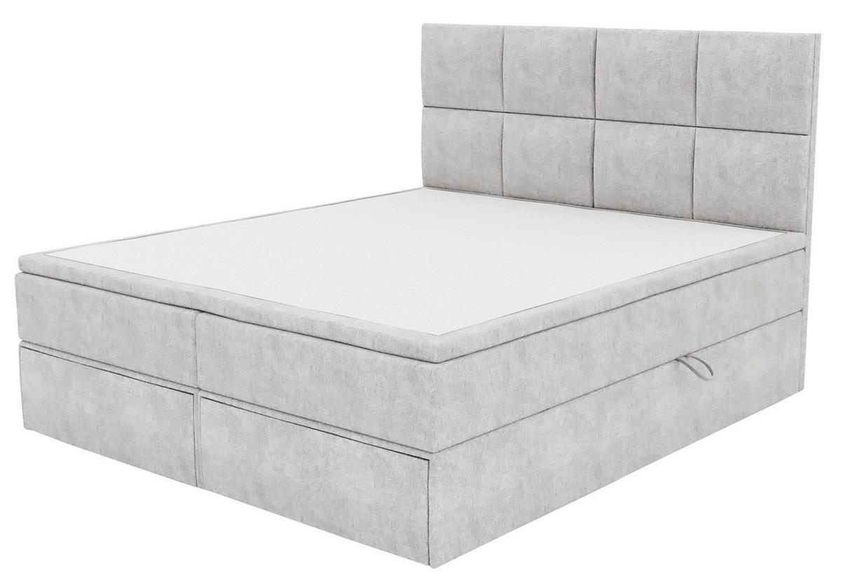 BOXBETT 140/200 cm  in Weiß  - Schwarz/Weiß, KONVENTIONELL, Kunststoff/Textil (140/200cm) - Boxxx