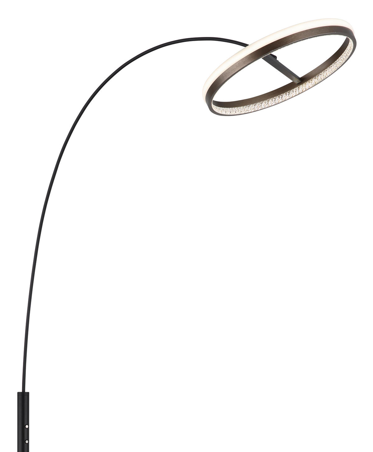 LED SVJETILJKA PODNA DELLA  - bijela/tamno siva, Design, metal/plastika (92,5/39,5/190,4cm) - Globo