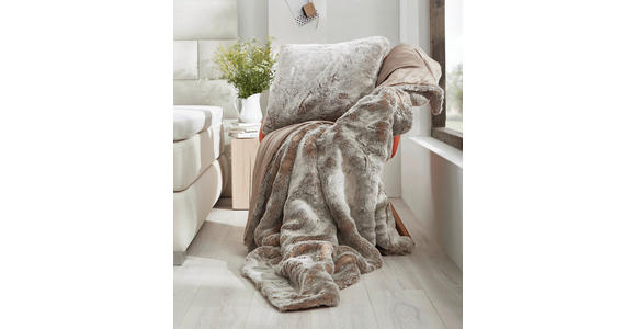 FELLDECKE BÄR 150/200 cm  - Beige, Design, Textil (150/200cm) - Novel