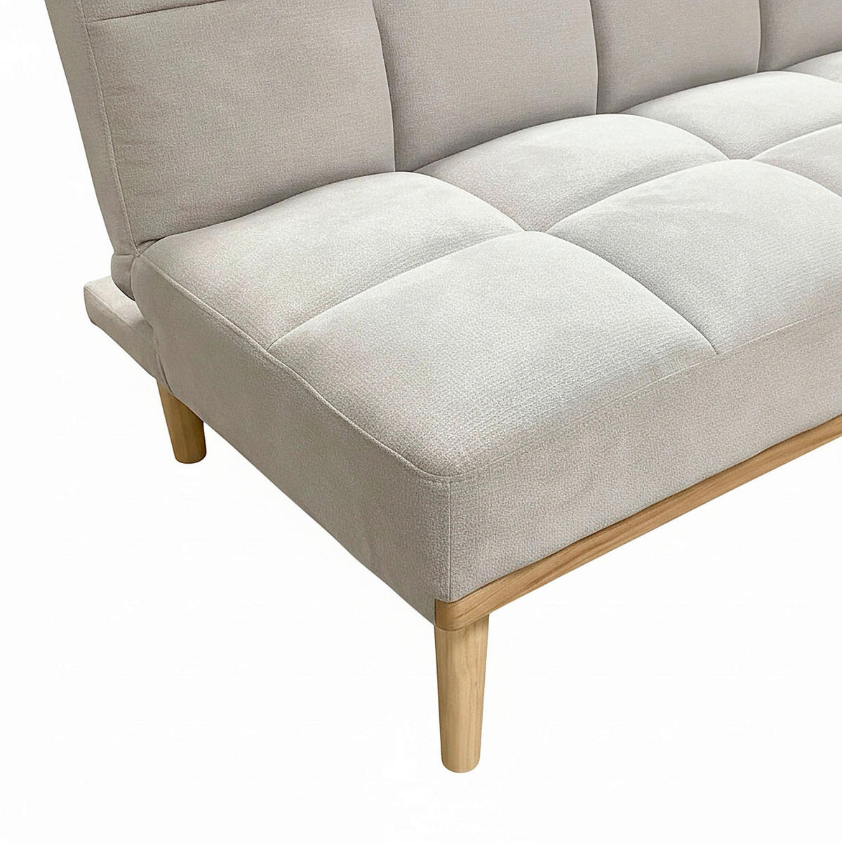 SCHLAFSOFA UNDICI in Webstoff Beige  - Beige/Naturfarben, Design, Holz/Textil (190/84/80cm) - P & B