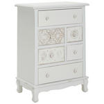 KOMMODE  in 60/81/35 cm  - Weiß, ROMANTIK / LANDHAUS, Holz/Holzwerkstoff (60/81/35cm) - Landscape