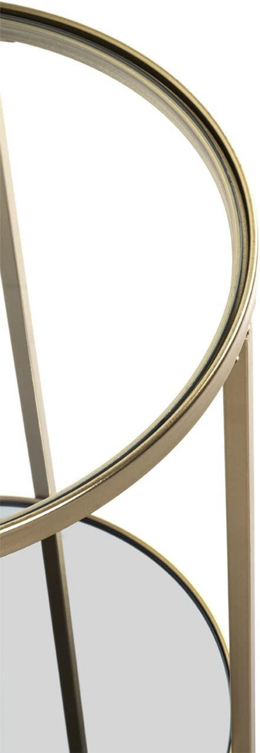 KLUB STOČIĆ  prozirna, zlatna  - prozirna/zlatna, Moderno, staklo/metal (39/39/55cm) - Carryhome