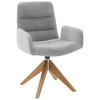 ARMLEHNSTUHL  in Cord  - Naturfarben/Grau, Design, Holz/Textil (61/88/66cm) - Dieter Knoll