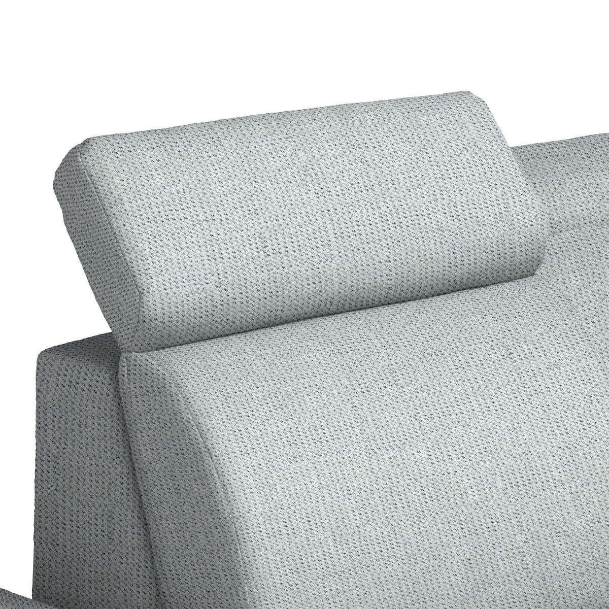 ECKSOFA Struktur Grauweiss  - Schwarz/Grauweiss, Design, Textil/Metall (292/270cm) - Stylife