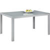 STOL VRTNI  siva, srebrne boje  metal, staklo      - siva/srebrne boje, Basics, staklo/metal (140/90/72cm) - Ambia Garden