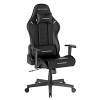 GAMINGSTUHL  in Lederlook Schwarz  - Schwarz, KONVENTIONELL, Kunststoff/Textil (70/132/70cm) - Dxracer