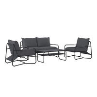 UTEMÖBLER SET  - grå/antracit, Design, metall/glas - Ambia Garden