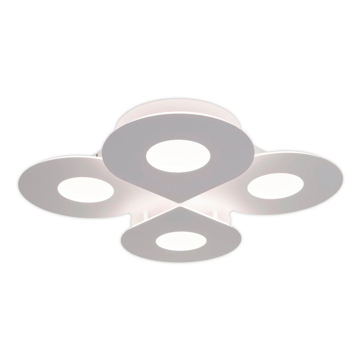 LED-DECKENLEUCHTE SMILLA 50/50/7.5 cm   - Weiß, Design, Kunststoff/Metall (50/50/7.5cm) - Näve