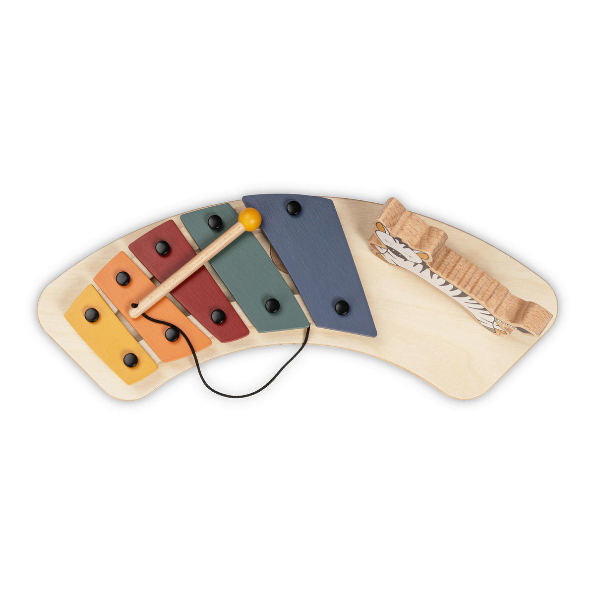 ESS- UND SPIELBRETT Alpha Play Music Set  - Multicolor/Naturfarben, Basics, Holz/Kunststoff (58/43/12,5cm) - Hauck