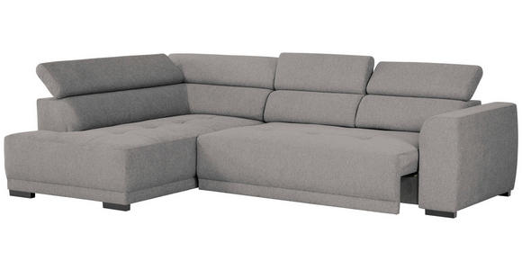 ECKSOFA Dunkelgrau Struktur - Dunkelgrau/Schwarz, Design, Kunststoff/Textil (205/284cm) - Xora
