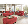 HOCKER in Textil Rot  - Rot/Naturfarben, Konventionell, Holz/Textil (101/45/66cm) - Sit & More