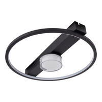 LED-DECKENLEUCHTE CIMO 40/38.5/8 cm   - Schwarz/Weiß, KONVENTIONELL, Kunststoff/Metall (40/38.5/8cm) - Näve