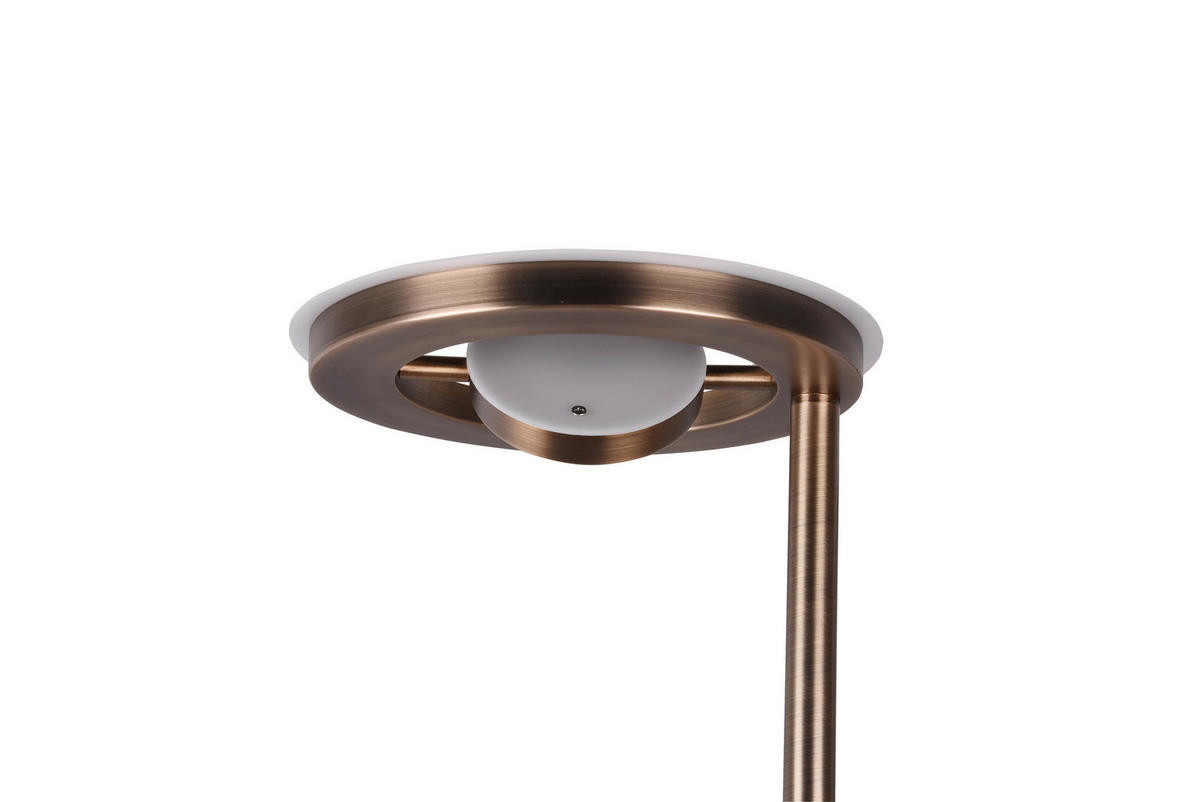 LED-STEHLEUCHTE - Messingfarben, Basics, Metall (181/30cm) - Trio Leuchten