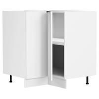 ECKUNTERSCHRANK 76/93/76 cm  - Weiss/Schwarz, Trend, Holzwerkstoff/Kunststoff (76/93/76cm) - MID.YOU