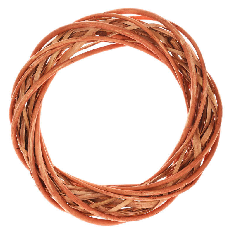 VĚNEC 25 cm - medová, Basics, přírodní materiály (25cm)