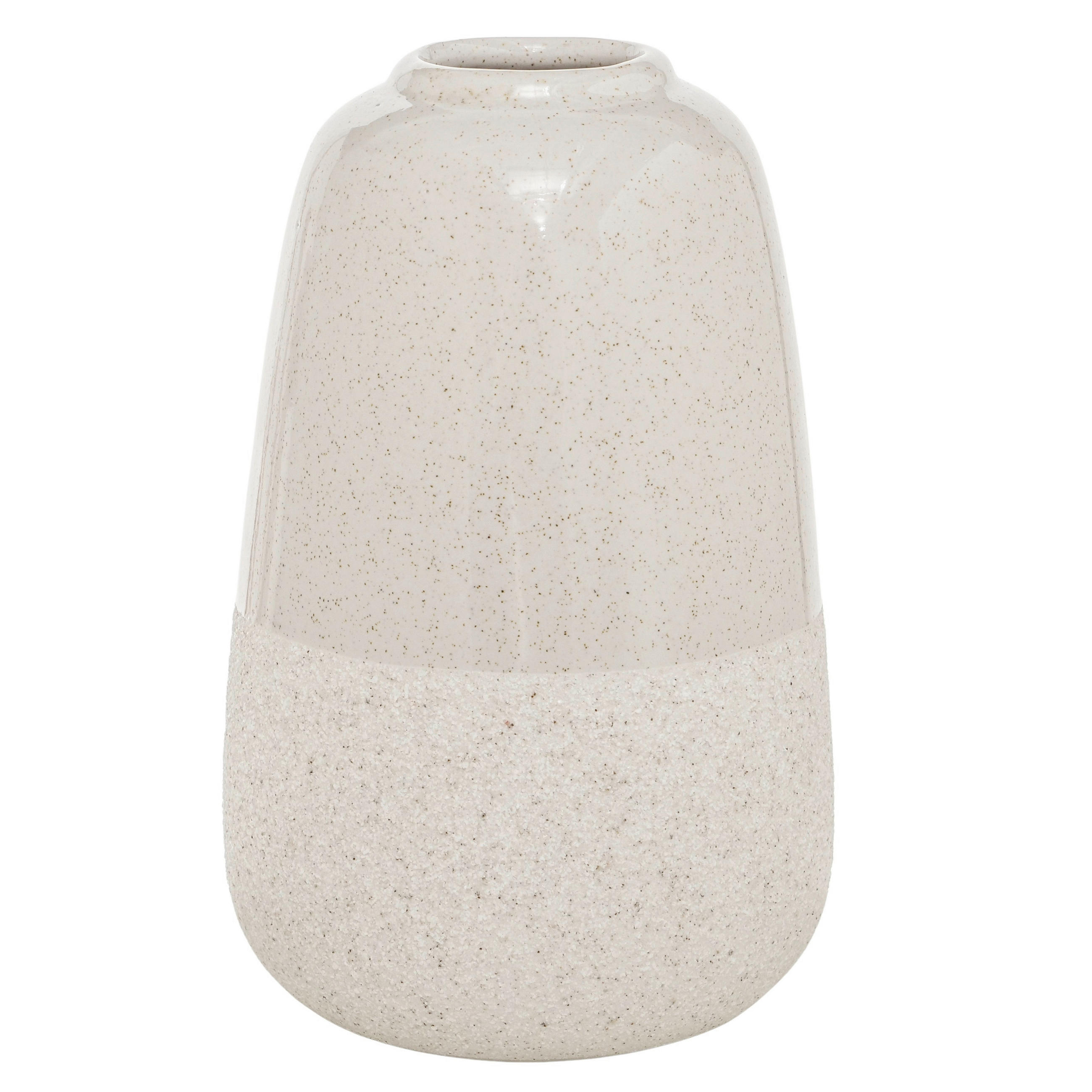 VASE  - Weiß, Basics, Keramik (10,5/15,7cm) - Boltze Home