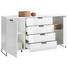 SIDEBOARD 160/84/38 cm - Weiß/Grau, Design, Holzwerkstoff/Metall (160/84/38cm) - Xora SIDEBOARD 160/84/38 cm - Weiß/Grau, Design, Holzwerkstoff/Metall (160/84/38cm) - Xora