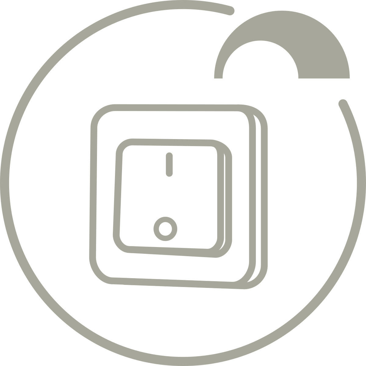 LED-DECKENLEUCHTE     - Weiss/Goldfarben, Design, Kunststoff/Metall (60cm) - Dieter Knoll