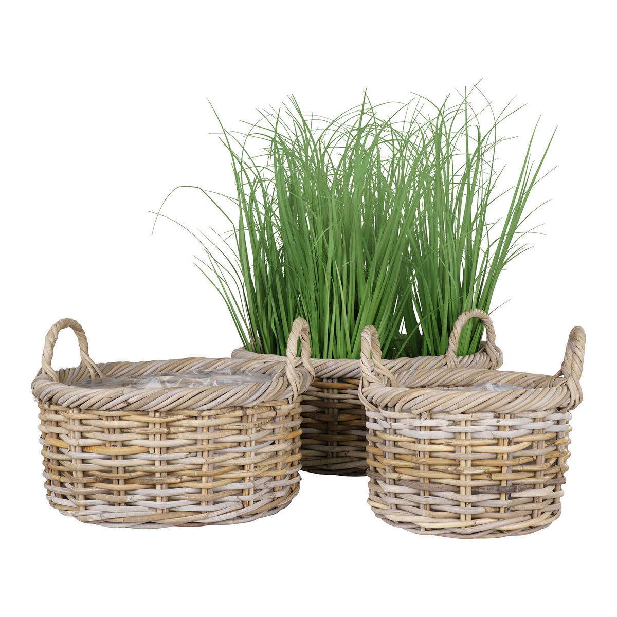 KORGSET - klar/ljusbrun, Basics, trä/plast (50/28/50cm) - Ambia Home