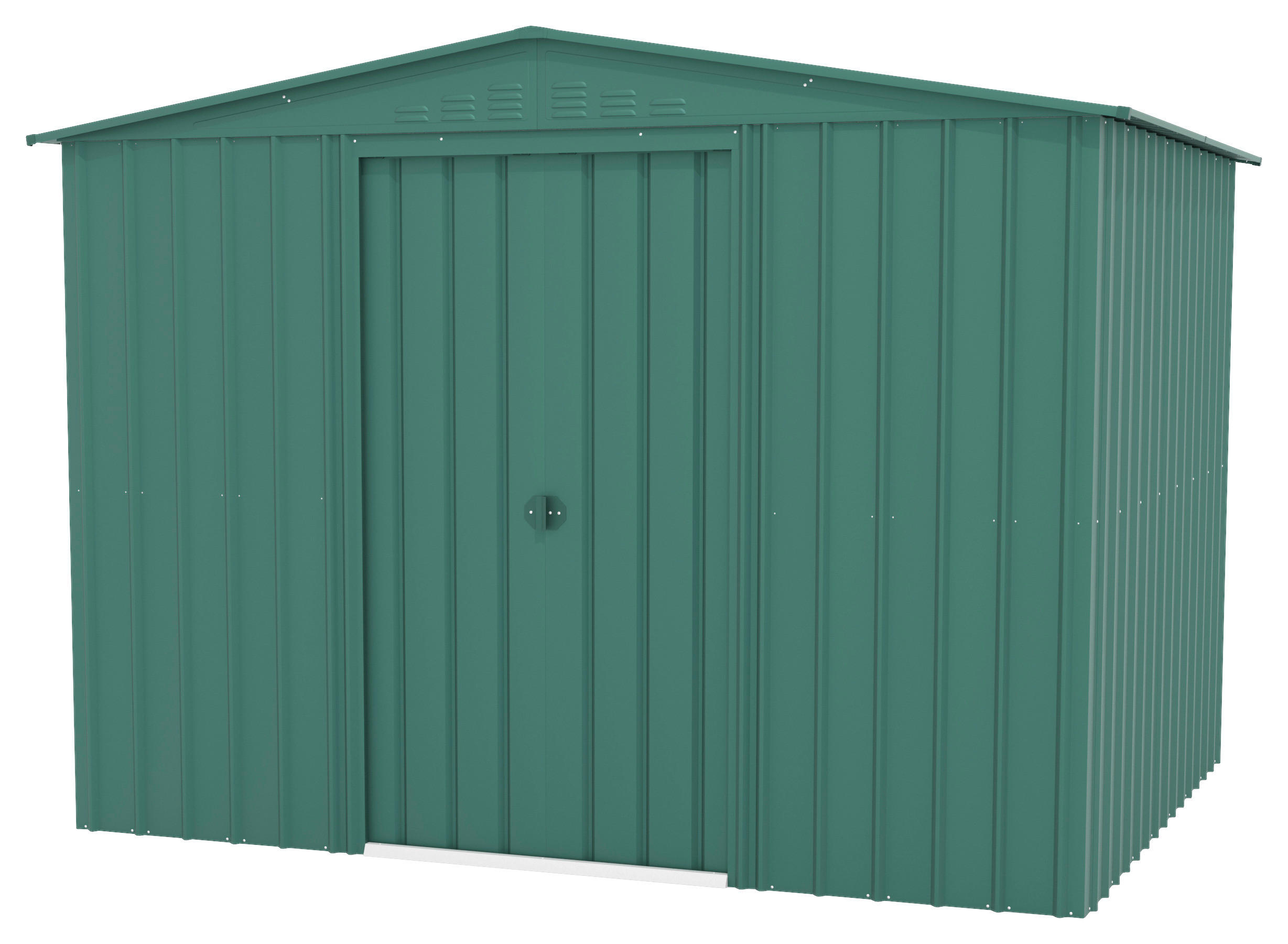 GERÄTEHAUS 308/225/247 cm  - Jadegrün, Basics, Metall (308/225/247cm)