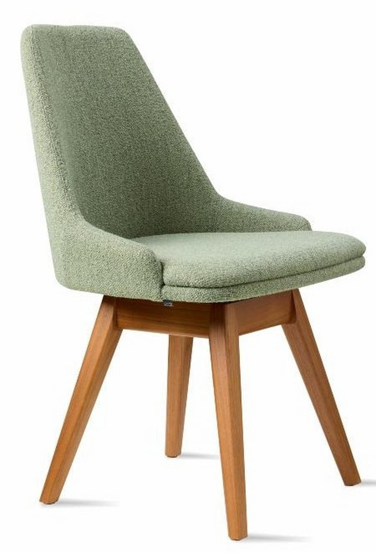SNURRSTOL  i grön, valnötsfärgad  - grön/valnötsfärgad, Lifestyle, trä/textil (56/85/58cm) - Skovby