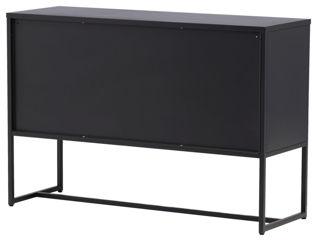 SIDEBOARD 120/80/40 cm  - svart, Design, metall (120/80/40cm) - Livetastic