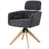 ARMLEHNSTUHL in Holz, Metall, Textil Anthrazit  - Anthrazit/Naturfarben, KONVENTIONELL, Holz/Textil (60/90/69cm) - Livetastic