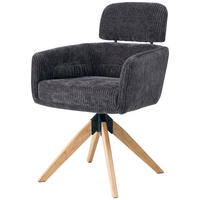 ARMLEHNSTUHL in Holz, Metall, Textil Anthrazit  - Anthrazit/Naturfarben, KONVENTIONELL, Holz/Textil (60/90/69cm) - Livetastic