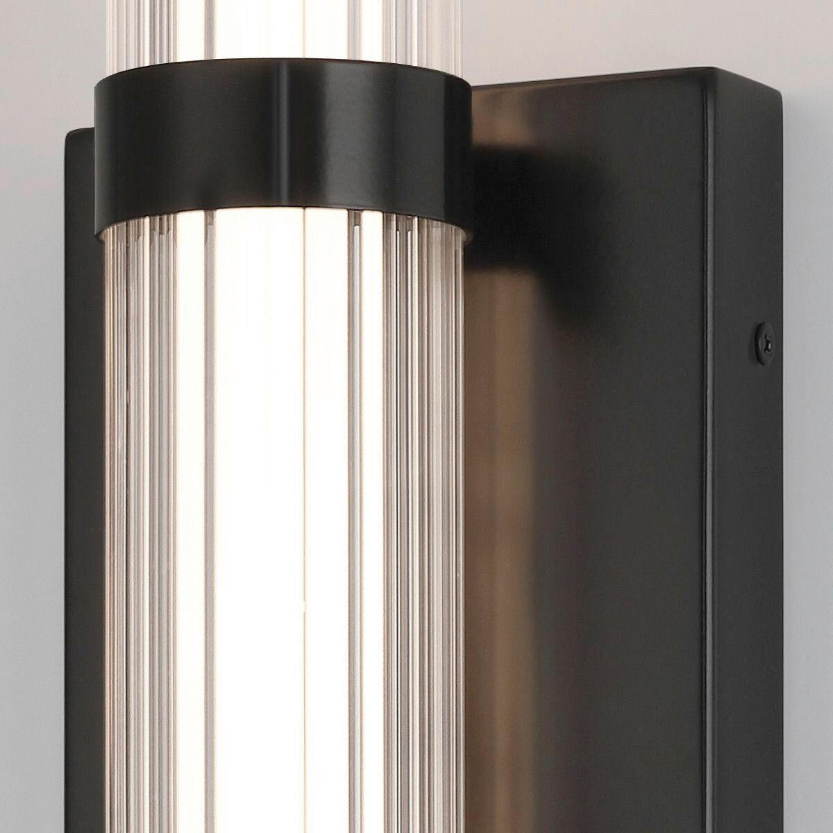 LED-WANDLEUCHTE - Schwarz, Basics, Glas/Metall (9/54/10,1cm) - Elstead Lighting