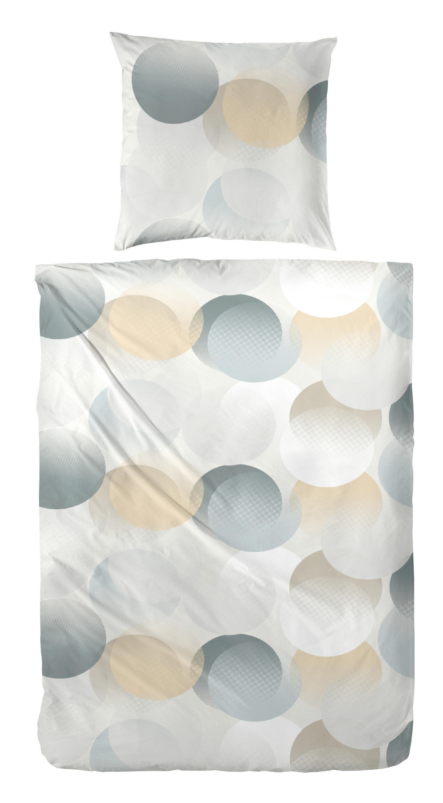 BETTWÄSCHE Perkal 135/200 cm  - Grün, Basics, Textil (135/200cm)