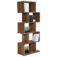 REGAL Sheesham massiv Sheeshamfarben  - Sheeshamfarben, Design, Holz (60/150/30cm) - Kare-Design