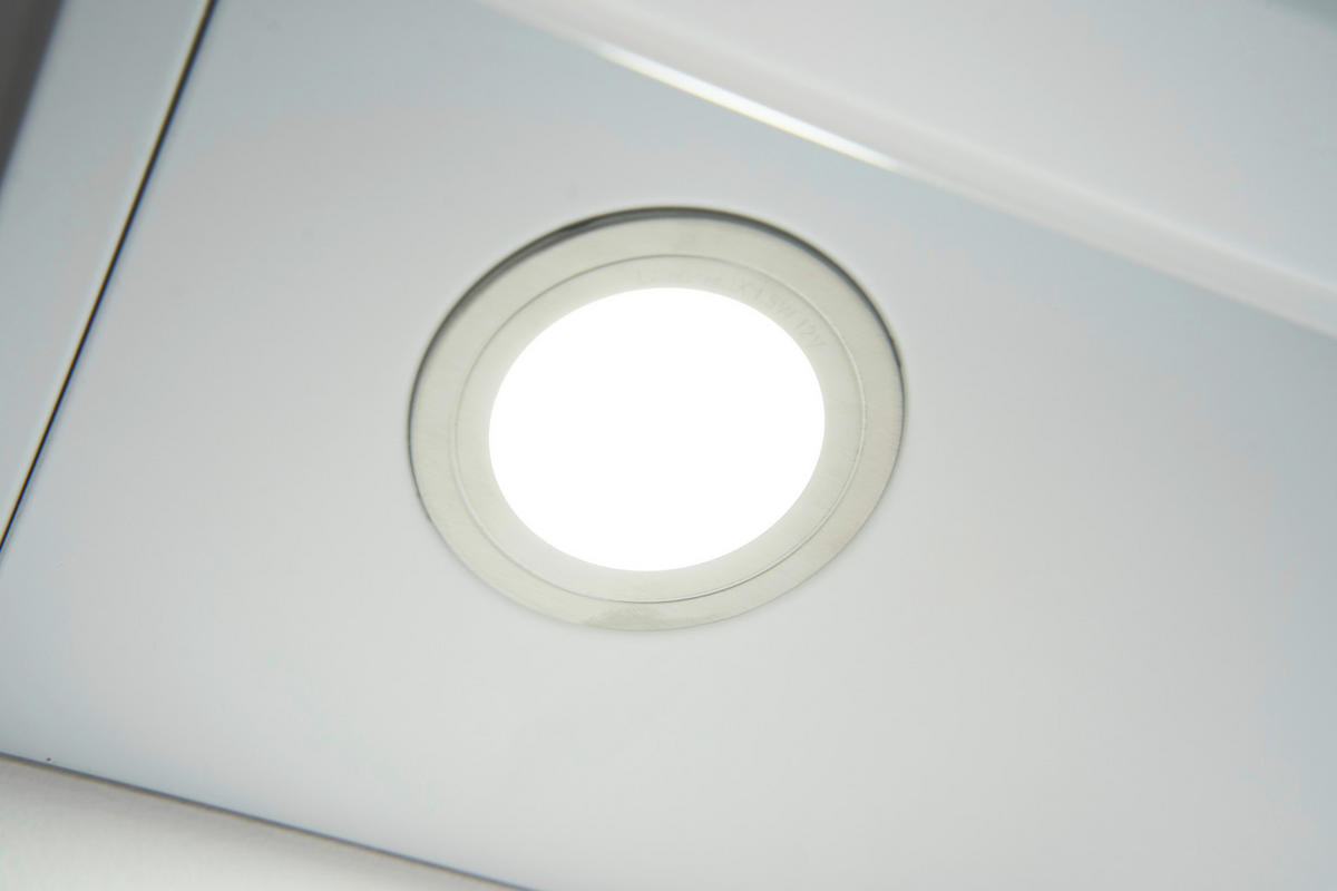 DUNSTABZUGSHAUBE CH66038-90WAM  - Weiß, Trend, Glas/Metall (89,5/34,5-109,5/38,5cm) - Respekta