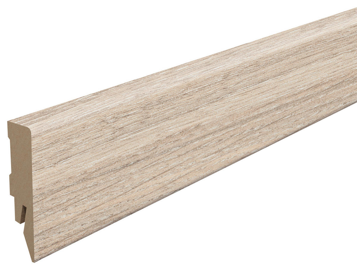 SOCKELLEISTE, Eiche grau Grau  - Grau, KONVENTIONELL, Holzwerkstoff (240/1.4/5.8cm) - Egger Holzwerkstoffe