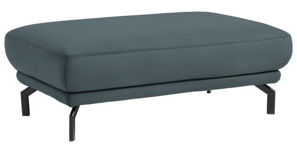 HOCKER in Textil Blau - Blau/Schwarz, Design, Textil/Metall (127/46/72cm) - Dieter Knoll