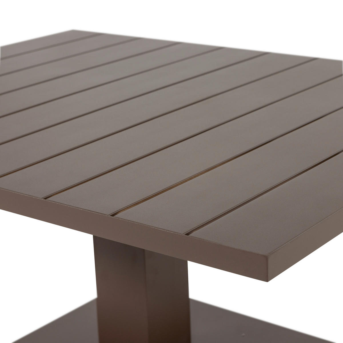 GARTENTISCH 100/80/52-77 cm Metall rechteckig  - Braun, MODERN, Metall (100/80/52-77cm) - Livetastic