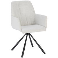 ARMLEHNSTUHL  in Bouclé  - Champagner/Anthrazit, Design, Textil/Metall (55/89/59cm) - Bert Plantagie