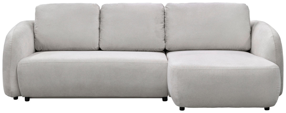 ECKSOFA PORTO Beige  - Beige/Schwarz, Design, Textil (270cm) - MID.YOU