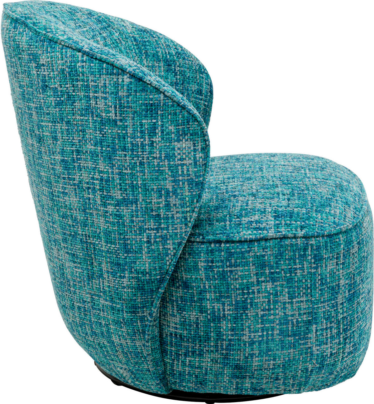 SESSEL in Struktur Hellblau  - Schwarz/Hellblau, Basics, Textil/Metall (76/81/82cm) - Kare-Design