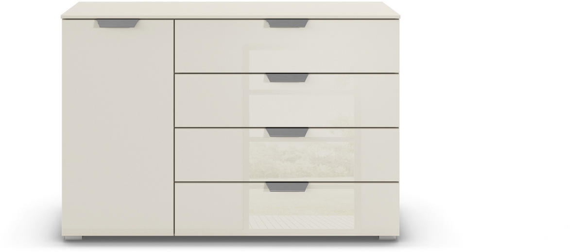 KOMMODE  in 120/81/42 cm  - Chromfarben/Champagner, Design, Glas/Holzwerkstoff (120/81/42cm) - Carryhome