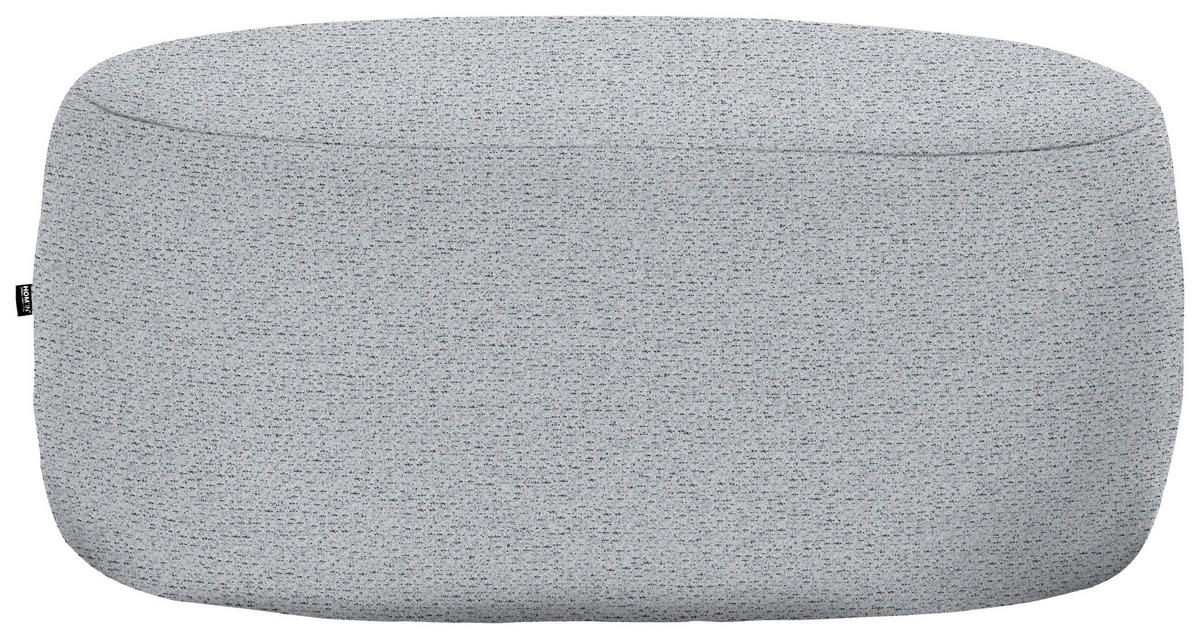 HOCKER in Textil Grau  - Schwarz/Grau, MODERN, Kunststoff/Textil (88/43/66cm) - Hom`in