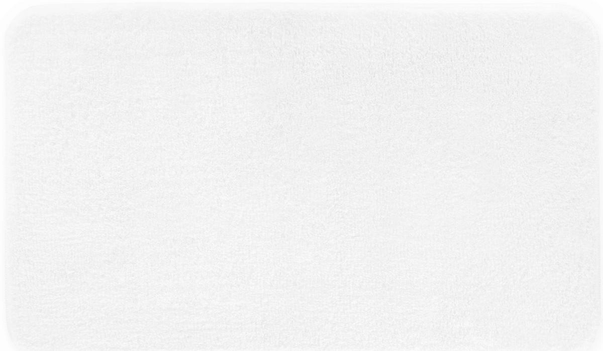 BADTEPPICH Melange Weiß 80/140 cm  - Weiß, Basics, Kunststoff/Textil (80/140cm) - Grund