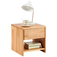 NACHTSCHRANK 40/40/40 cm Kernbuche massiv  - Natur, Holz (40/40/40cm) - MID.YOU