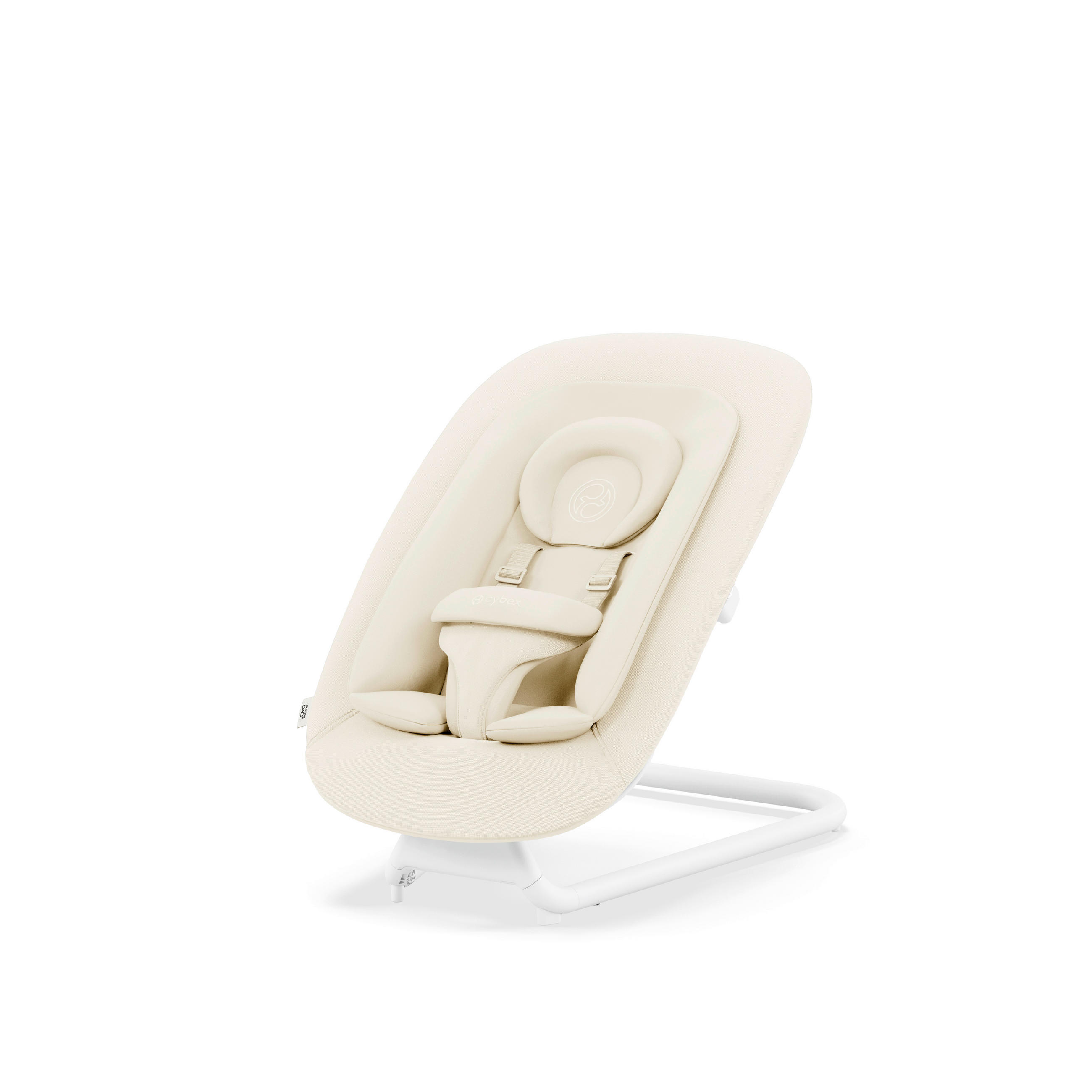 HOCHSTUHLLIEGE Lemo Bouncer  - Weiß, Basics, Kunststoff/Textil (61/44/46-55cm) - cybex GOLD