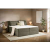 BOXBETT 180/200 cm,  in Waldgrün, Kissen, Bettkasten, Topper, H3 + H3 = fest  - Waldgrün/Schwarz, Design, Kunststoff/Textil (180/200cm) - Chameo