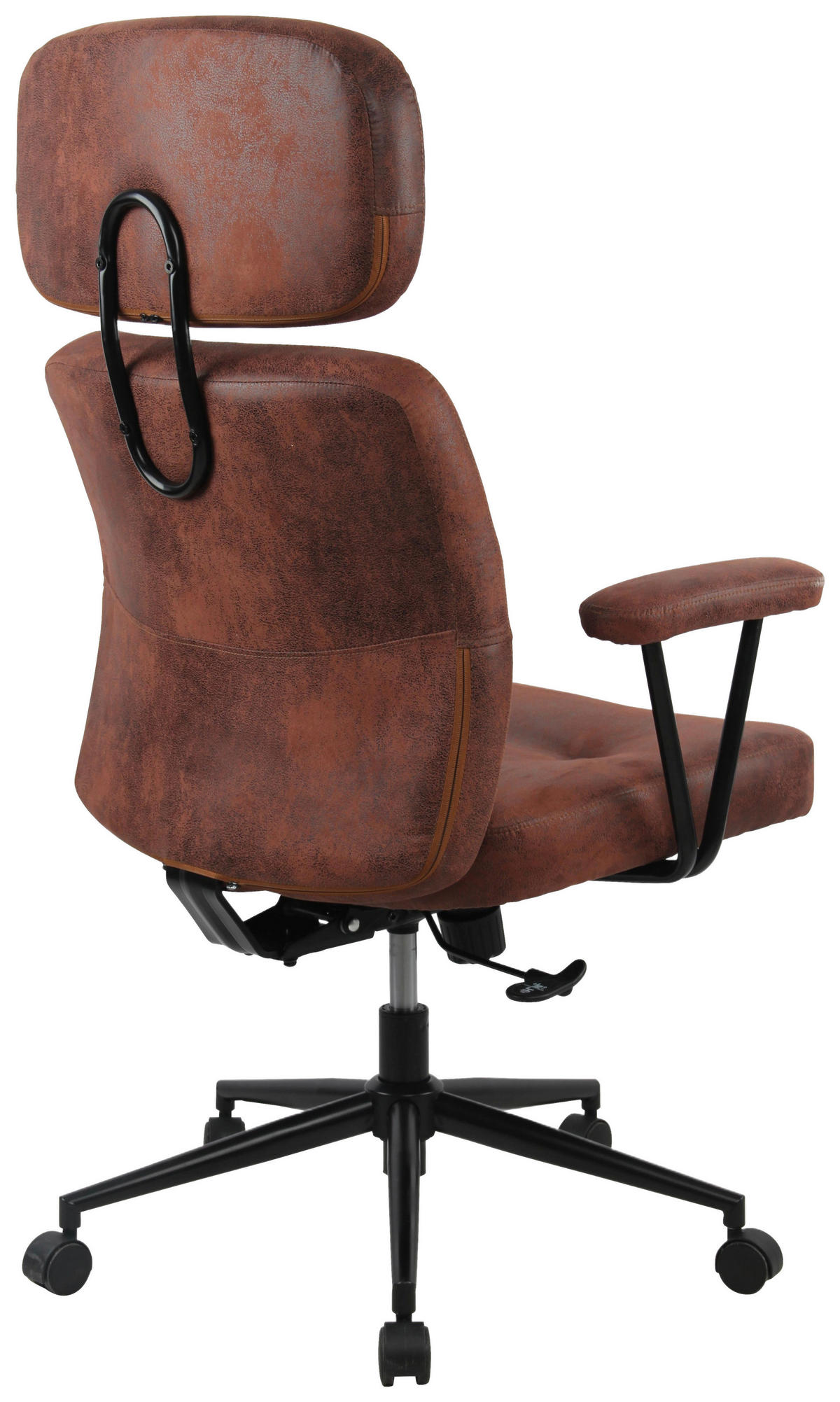 CHEFSESSEL  in Webstoff Braun  - Schwarz/Braun, MODERN, Kunststoff/Textil (70/110/120/56cm) - Livetastic