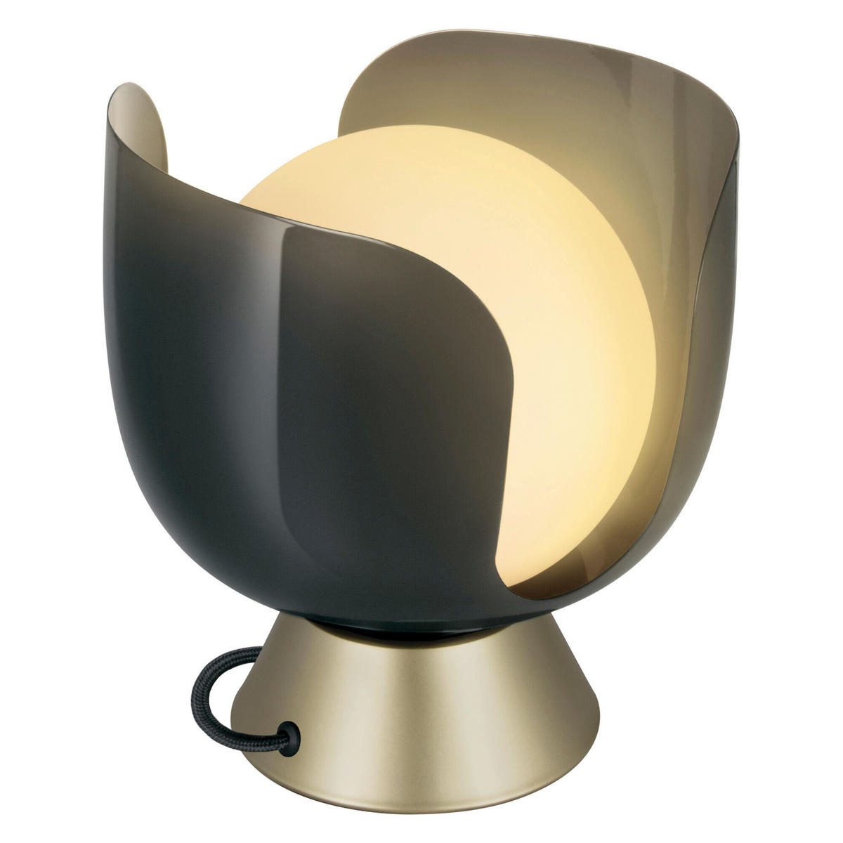 TISCHLEUCHTE 20/21 cm   - Schwarz, Basics, Metall (20/21cm) - Osram