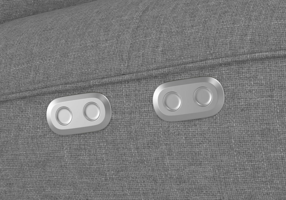 RELAXAČNÉ KRESLO, textil, sivá - sivá/strieborná, Basics, kov/textil (80/109/98cm) - Sit & More