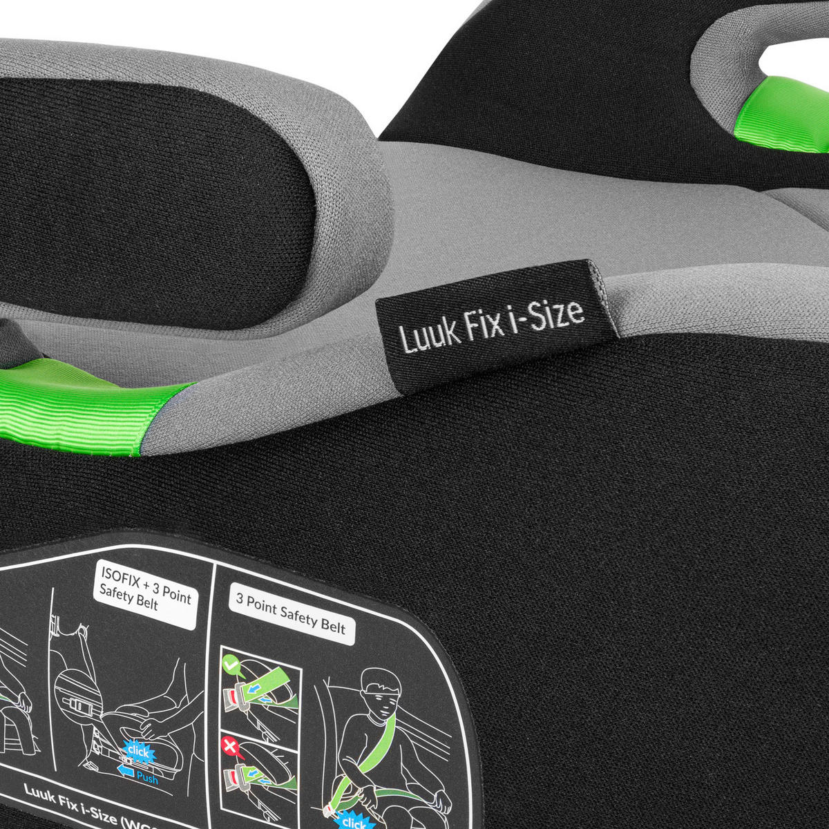 KINDERAUTOSITZ Luuk Fix i-Size   - Grau, Basics, Kunststoff (42cm) - Lionelo