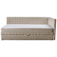 SCHLAFSOFA ROMA in Chenille, Jacquard Hellbraun  - Hellbraun/Schwarz, Design, Kunststoff/Textil (212/83/99cm) - MID.YOU