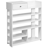 REGÁL, bílá, 75/92,5/24 cm - bílá, Moderní, kov/kompozitní dřevo (75/92,5/24cm) - MID.YOU